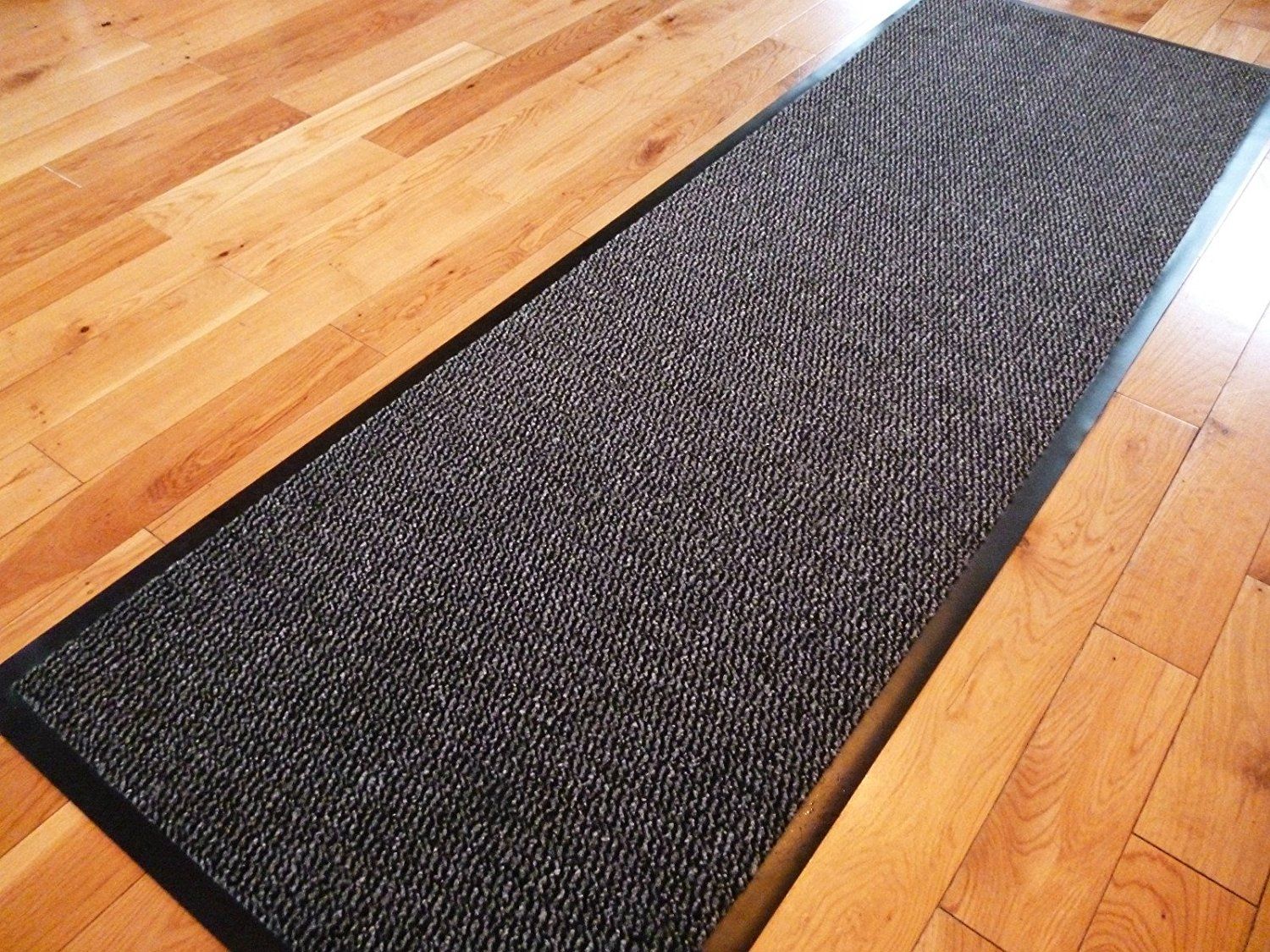 Carpet Runner 60cm X 160cm Dirt Stopper Greyblack Now Only Throughout Hall Runners And Door Mats (View 3 of 20)