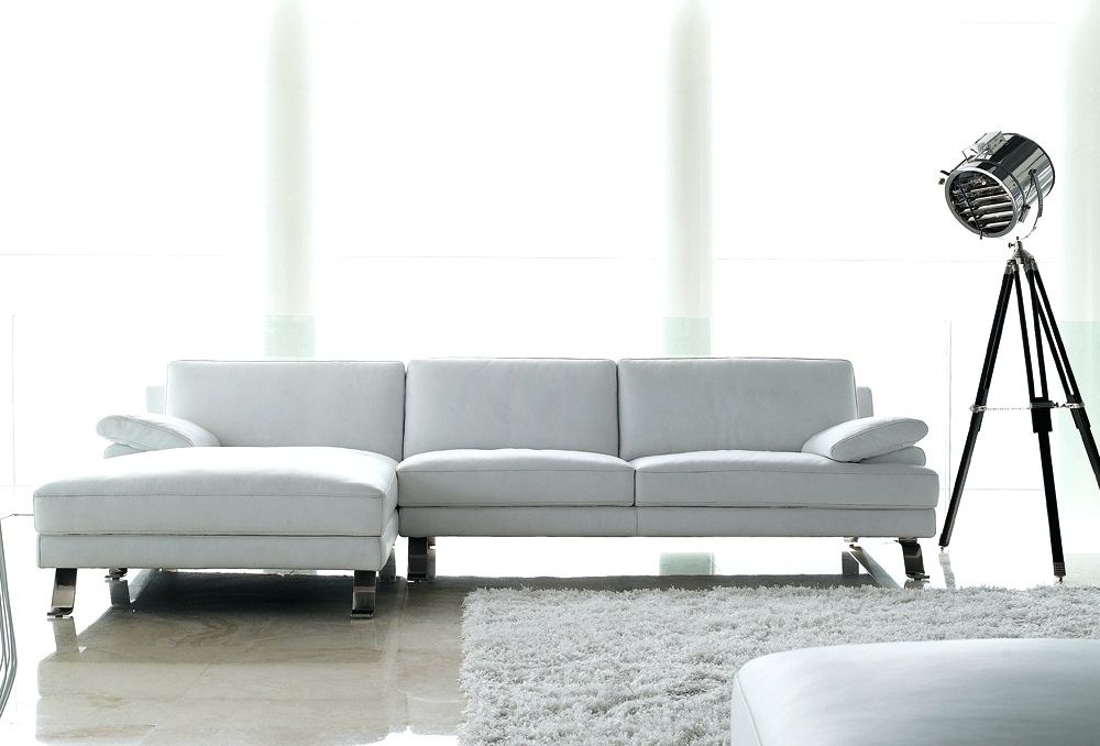 Chaise Lounge White Leather Chaise Lounge Indoor Adorable White Pertaining To Leather Lounge Sofas (Photo 15 of 15)