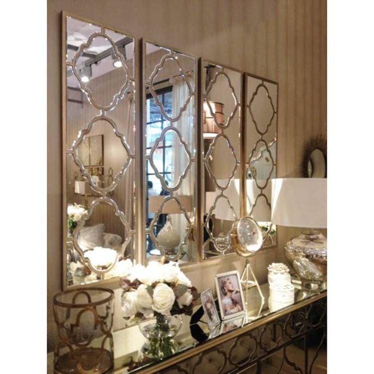 Champagne Panelled Wall Mirror 38 X 120 Cm Champagne Panelled With Regard To Champagne Mirrors (Photo 8 of 20)