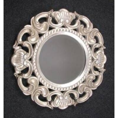 Champagne Silver Florence Mirror – Ayers & Graces Online Antique With Regard To Champagne Mirrors (View 14 of 20)