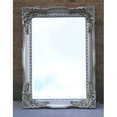 Champagne Silver Vintage Style Tuscany Mirror – Ayers & Graces Within Antique Silver Mirrors (View 4 of 20)