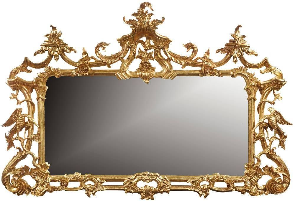 Chippendale Style Overmantel Mirror, Overmantle Mirrors From With Reproduction Mirrors (View 18 of 20)