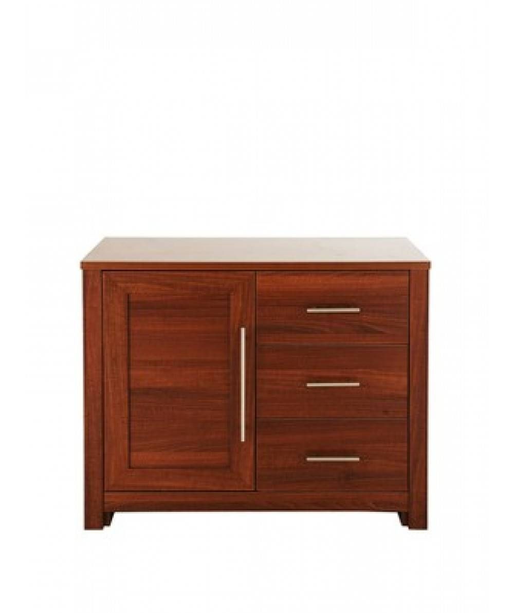 Consort Altima Ready Assembled 1 Door, 3 Drawer Sideboard Intended For Ready Assembled Sideboards (View 11 of 20)