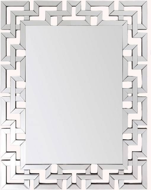 Contemporary Radcliff Rectangle Silver Mirror – Contemporary With Rectangular Silver Mirrors (Photo 30 of 30)