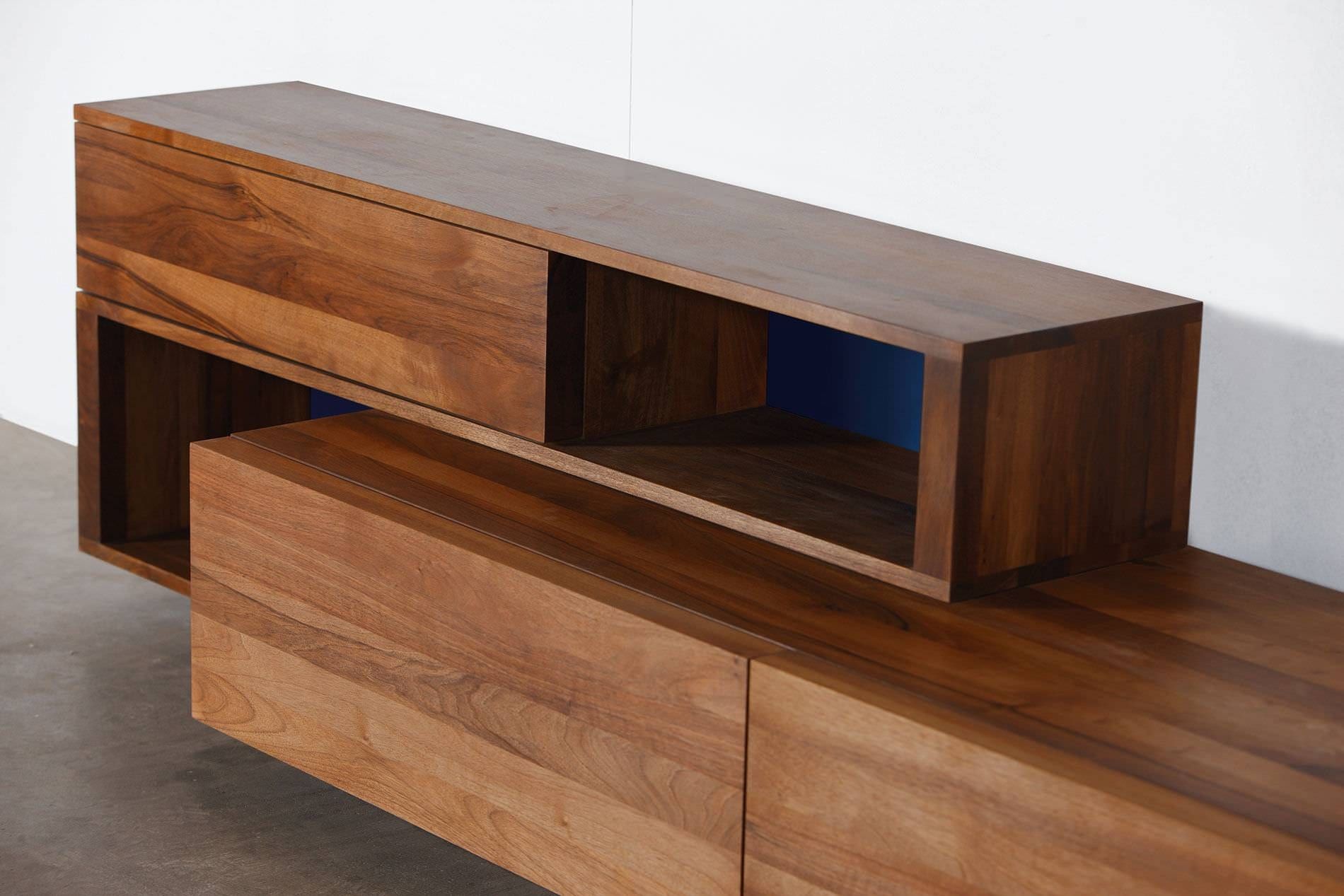 Contemporary Sideboard / Oak / Walnut / Solid Wood – Log Pertaining To Contemporary Wood Sideboards (View 5 of 20)