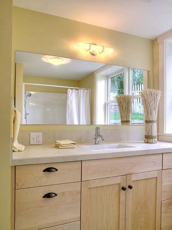 Crafty Inspiration Ideas Large Mirrors For Bathrooms Bathroom Wall With Frameless Large Mirrors (Photo 2 of 20)