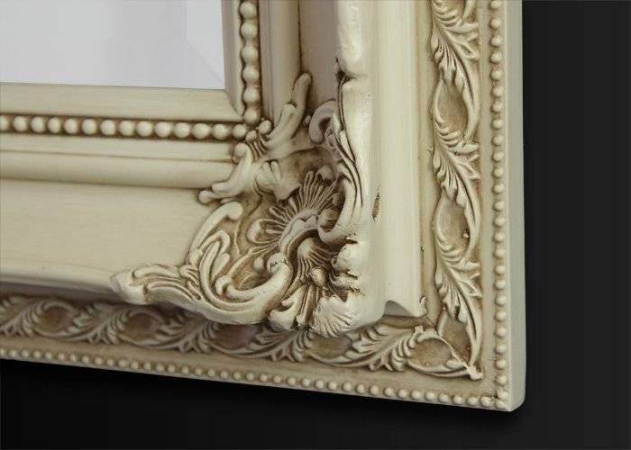 Cream Ornate Wall Mirror With Ivory Ornate Mirrors (Photo 19 of 20)