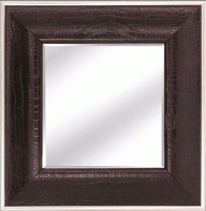 Crocodile Leather Mirror, Designer Wall Mirrors, Contemporary Wall Intended For Wall Leather Mirrors (Photo 5 of 30)