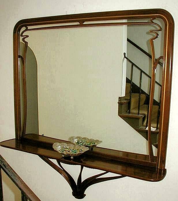 Custom Art Nouveau Mirror Within Art Nouveau Wall Mirrors (View 5 of 20)