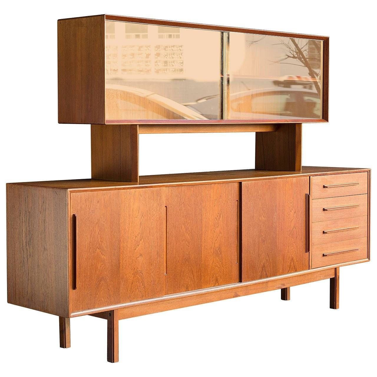 Danish Modern Sideboard With Hutch At 1stdibs Within Sideboard With Hutch (View 12 of 20)