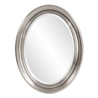 Darby Home Co Oval Metallic Silver Wall Mirror | Wayfair With Regard To Oval Wall Mirrors (View 10 of 20)
