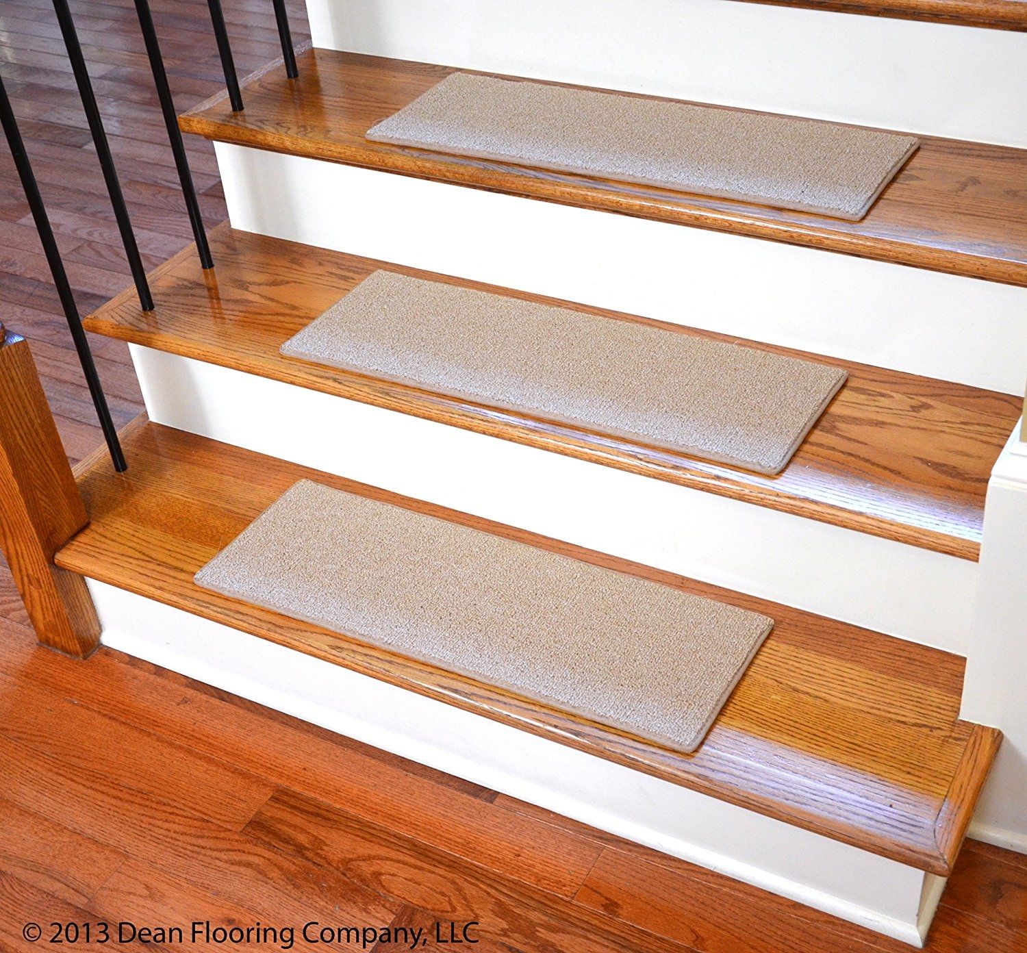Dean Non Slip Tape Free Pet Friendly Diy Carpet Stair Treadsrugs In Removable Carpet Stair Treads (Photo 1 of 20)