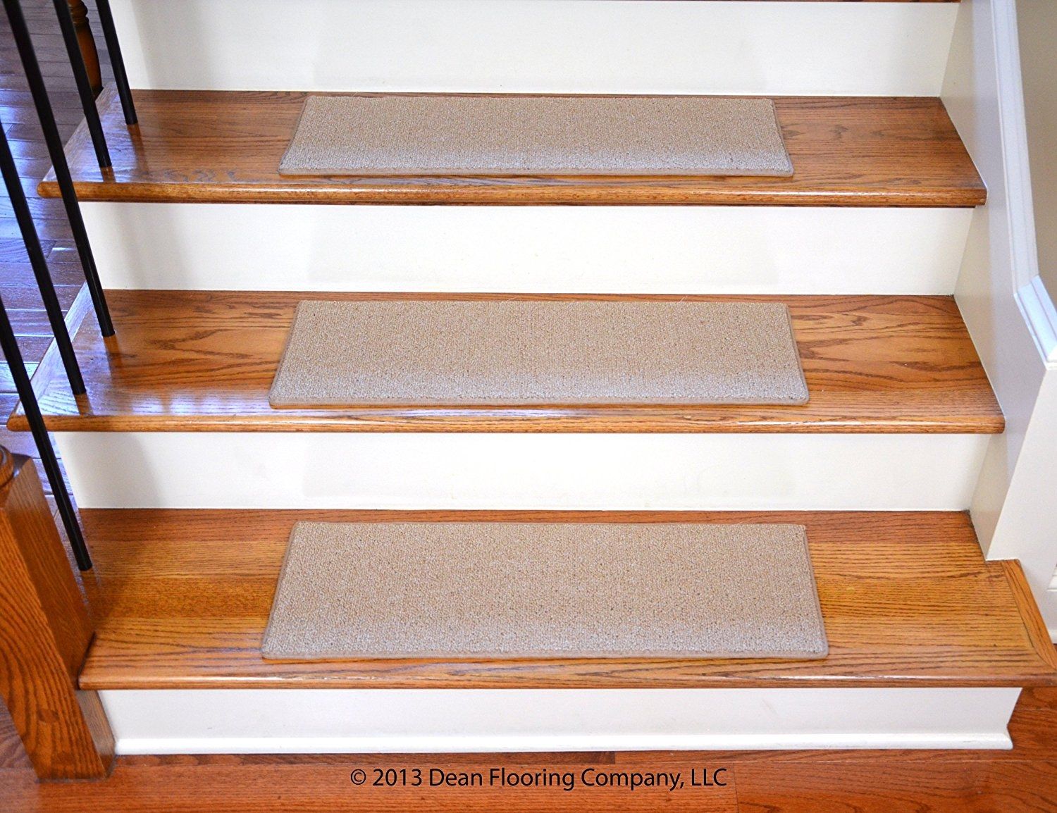 Dean Non Slip Tape Free Pet Friendly Diy Carpet Stair Treadsrugs Intended For Indoor Outdoor Carpet Stair Treads (View 17 of 20)
