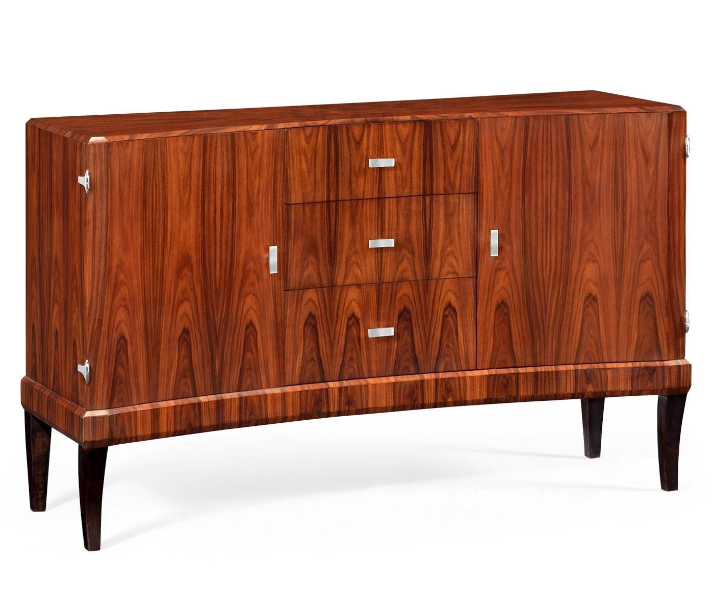 Deco Curved Sideboard With Stainless Steel (satin) In Curved Sideboard (View 11 of 20)