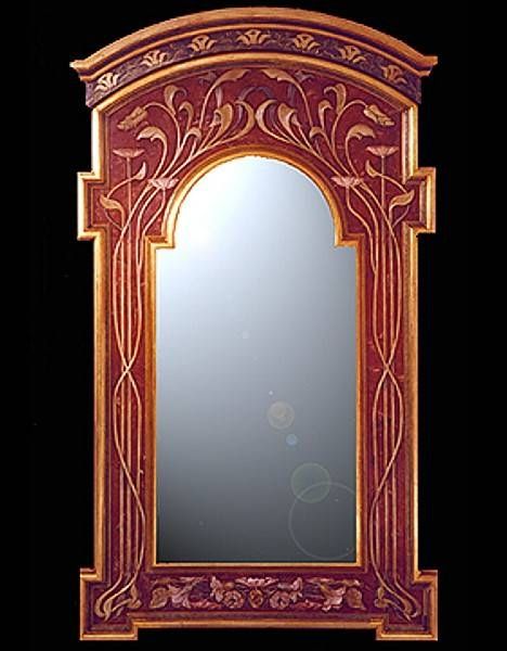 Decorar Con Arte – Art Nouveau Mirror. 192 X 111 Cm. Intended For Art Nouveau Mirrors (Photo 4 of 20)