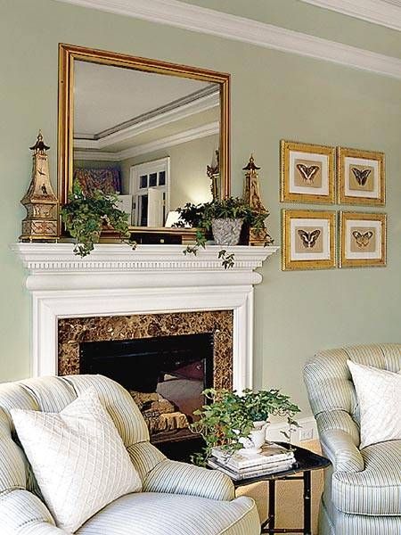 Decorating A Mantel – Southern Hospitality For Above Mantel Mirrors (View 6 of 20)