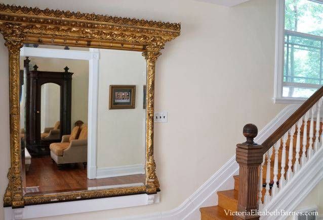 Decorating Our Victorian Home Via Craigslist! Throughout Large Gold Antique Mirrors (Photo 24 of 30)