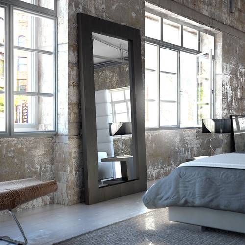 Decorating Tips With Leaning Mirrors With Large Black Mirrors (Photo 10 of 30)