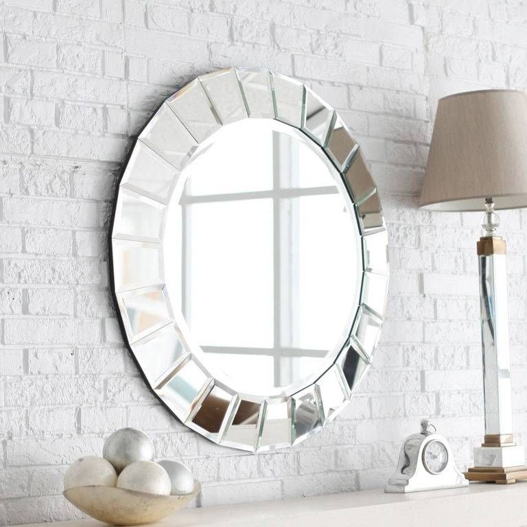 Decorations : Nice Looking Decorative Round Wall Mirrors Design Within Chrome Framed Mirrors (View 15 of 30)
