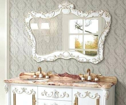 Decorative Antique Mirror In Classic White From Legion Within Antique Mirrors For Bathrooms (View 10 of 20)