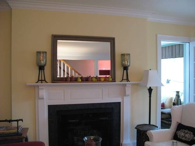 Decorative Mirrors For Above Fireplace With Brick Fireplace The Pertaining To Above Mantel Mirrors (Photo 16 of 20)