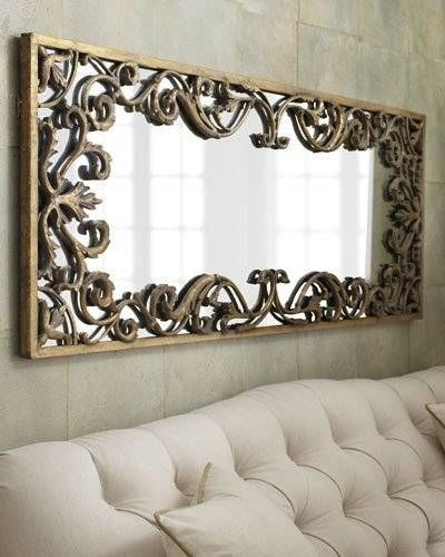 Decorative Wall & Floor Mirrors At Neiman Marcus Regarding Long Gold Mirrors (Photo 19 of 20)