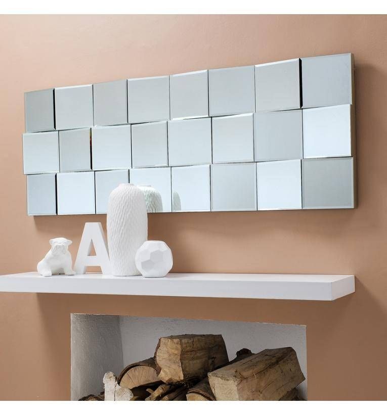 Delphi Silver – Long Multi Facet Zig Zag Mirror (48' X 18 In Silver Long Mirrors (View 15 of 30)