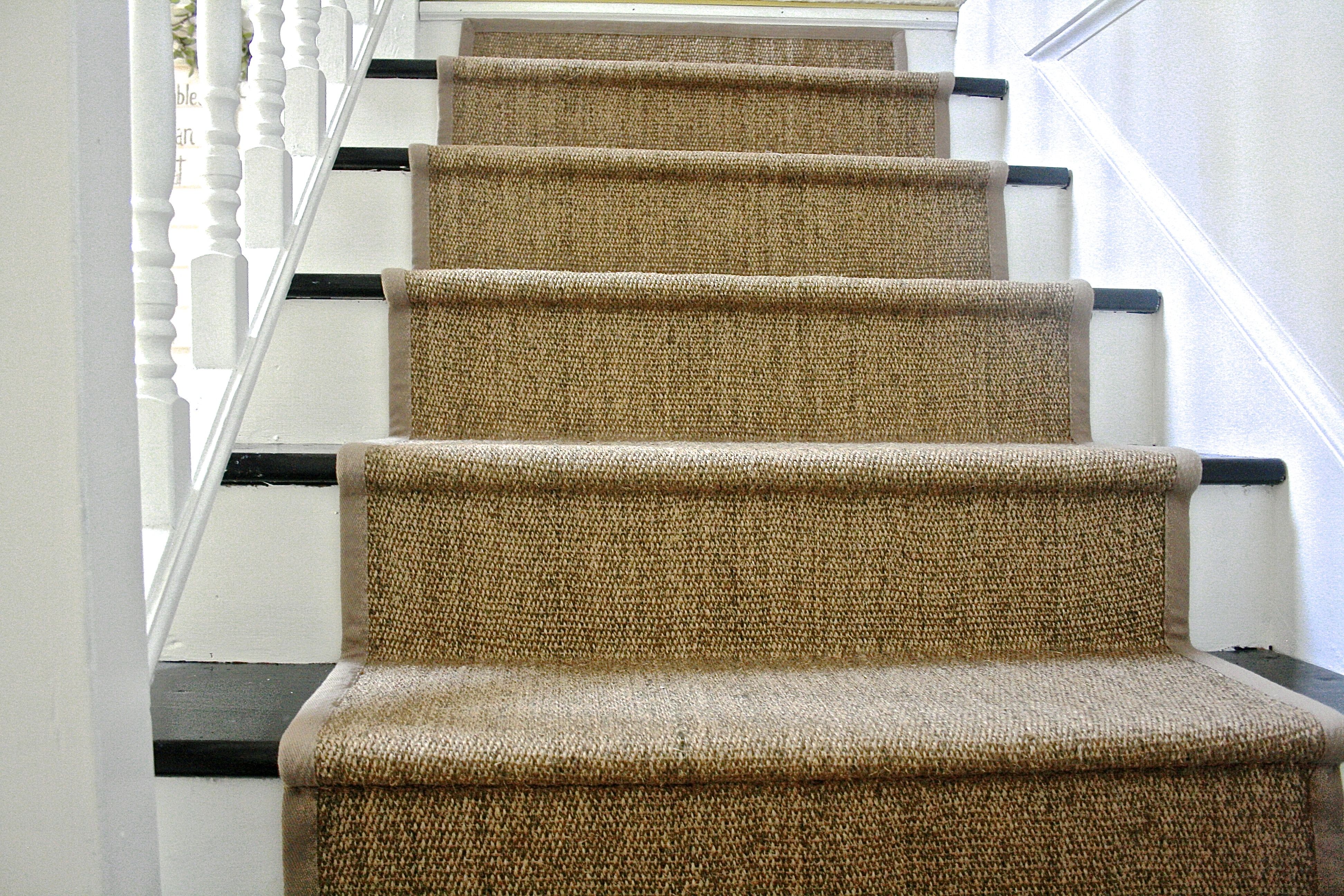 Diy Ikea Jute Rug Stair Runner What Emily Does Intended For Hallway Runners Ikea (View 8 of 20)