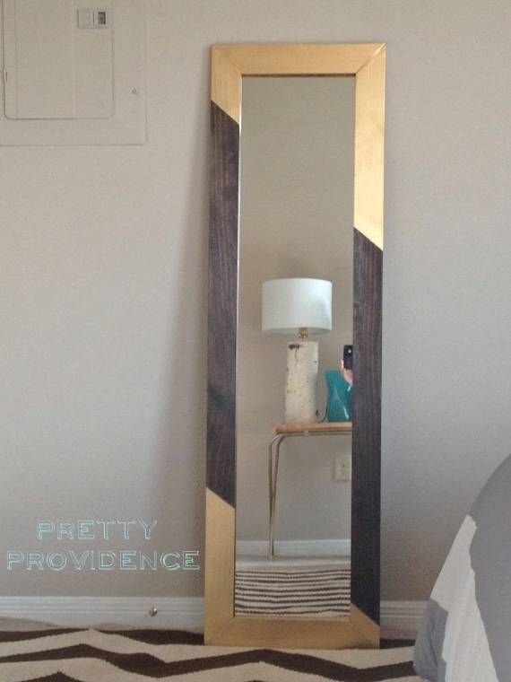 Diy Mirror Frame | Gold Dipped! – Pretty Providence Throughout Gold Full Length Mirrors (Photo 13 of 30)