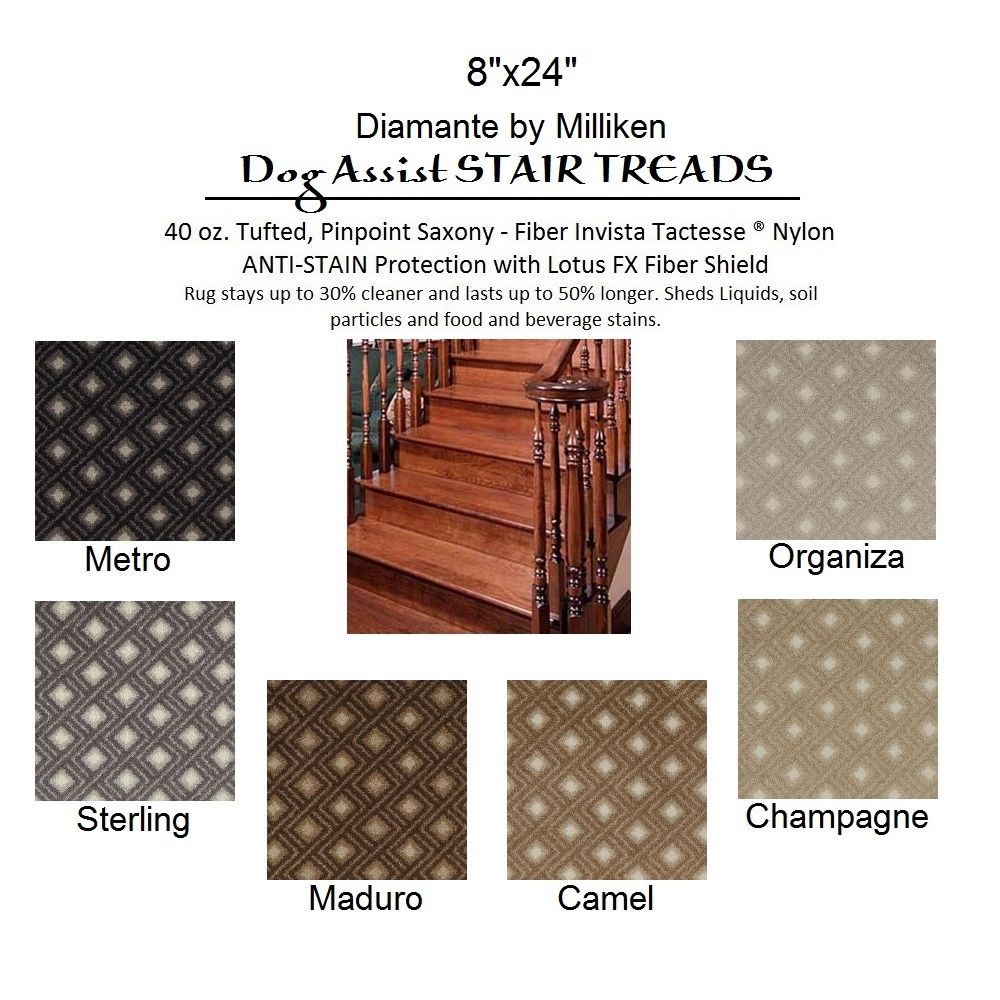 Dog Assist Carpet Stair Treads Regarding Set Of 13 Stair Tread Rugs (View 16 of 20)