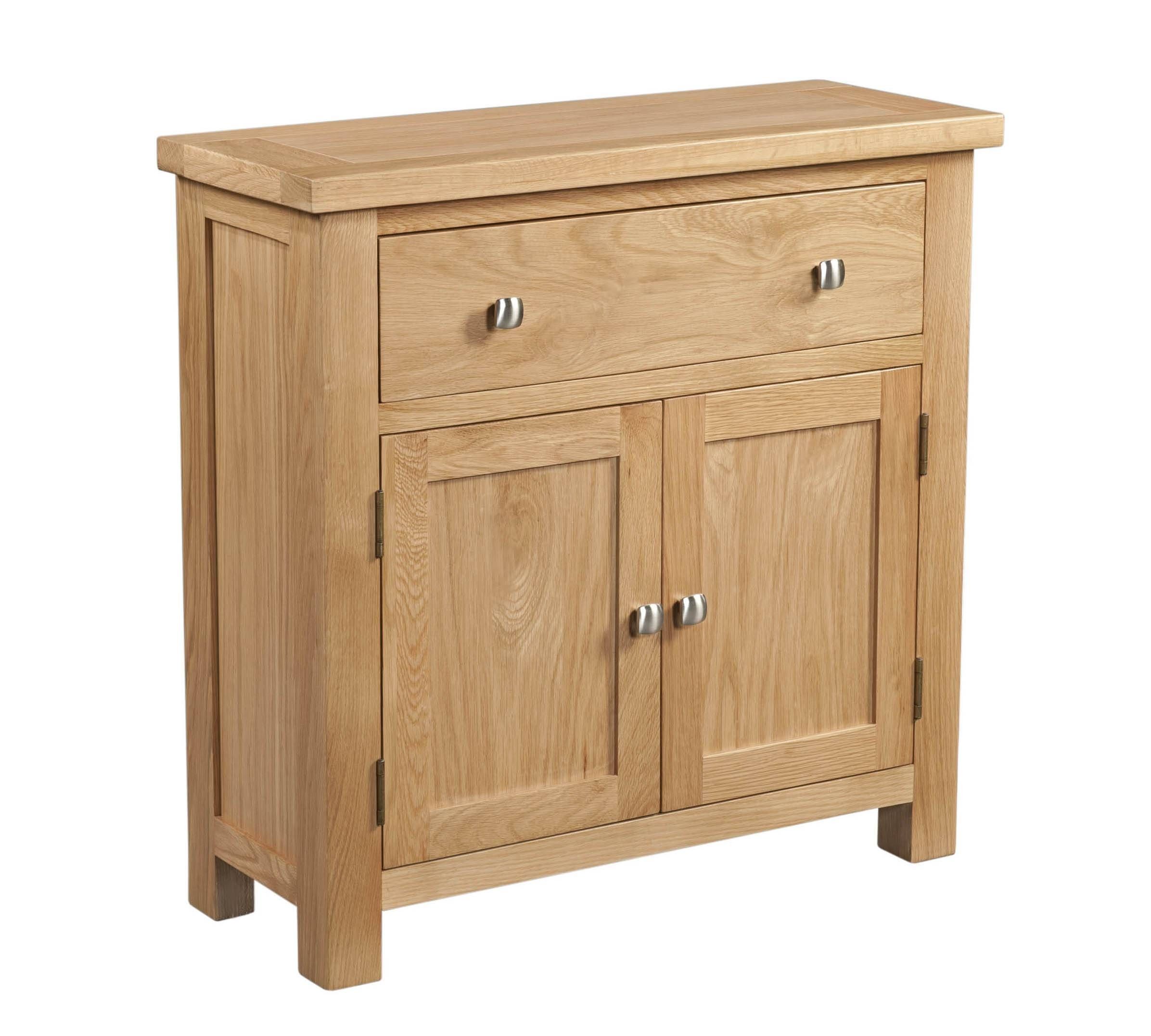 Dorset Small Oak Sideboarddorset Small Oak Sideboard – Branches Of With Regard To Small Wooden Sideboard (View 6 of 20)