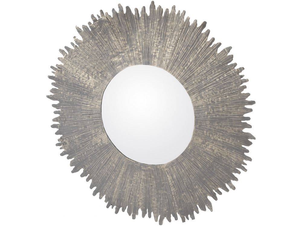 Ethnic Metal Disc Mirror | Round Metal Wall Mirror | Libra Bali Inside Large Round Metal Mirrors (Photo 19 of 30)