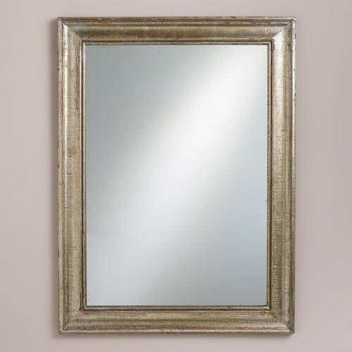Evony Rectangle Wall Mirror In Rectangular Silver Mirrors (View 23 of 30)