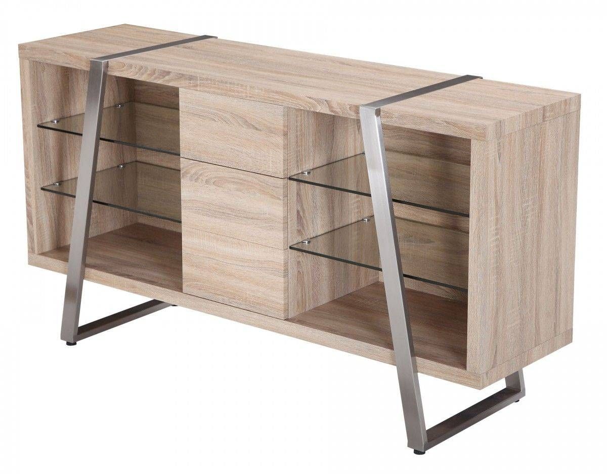 Exclusive Sydney Range In Oak Effect Sideboard With 3 Drawers In Sideboard Sydney (Photo 13 of 20)
