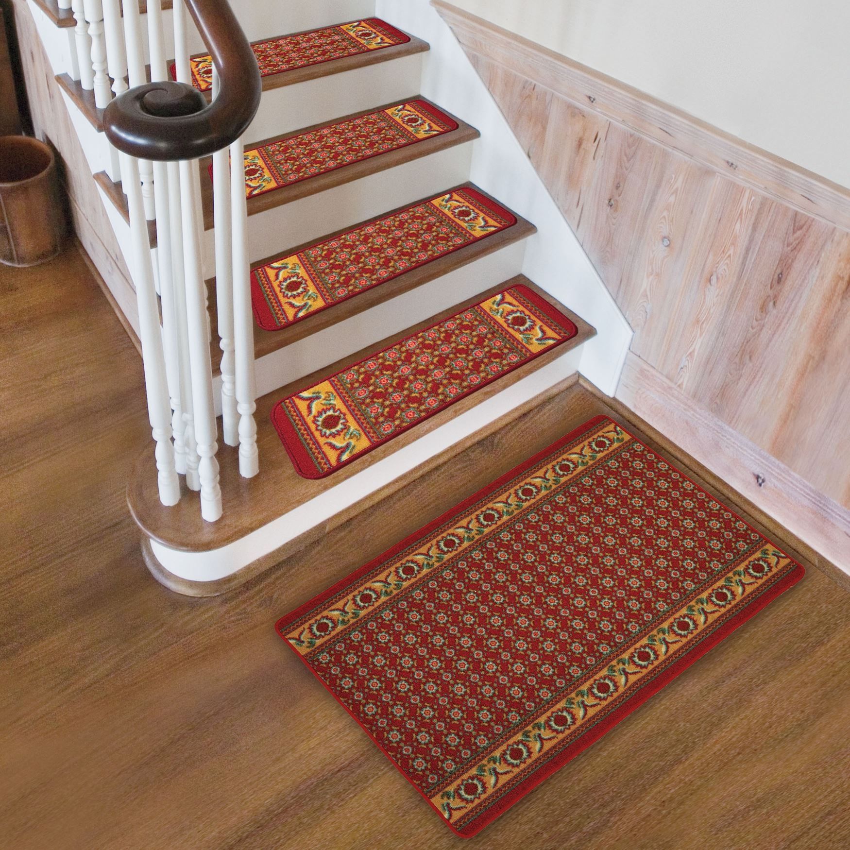 Exterior Interesting Stair Treads For Interior And Exterior Pertaining To Braided Rug Stair Treads (Photo 11 of 20)