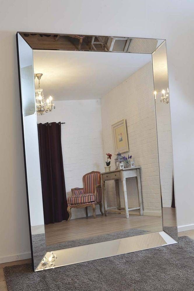 Extra Large Wall Mirror With Metal Frames. Part Of Furniture For Large Wall Mirrors (Photo 8 of 20)