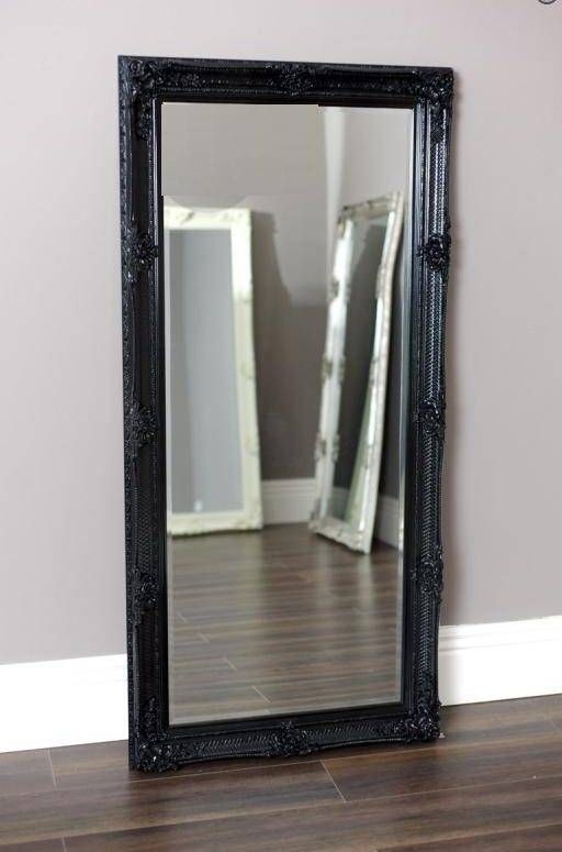 Extravagant Black Wall Mirror | French Mirror Company Regarding Ornate Full Length Wall Mirrors (Photo 8 of 20)