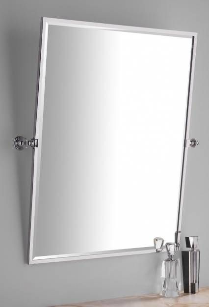 Fancy Design Ideas Chrome Framed Bathroom Mirror Round Wall Vanity Inside Chrome Framed Mirrors (View 9 of 30)