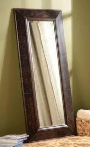 Faux Leather Mirror – Foter For Black Faux Leather Mirrors (View 12 of 20)