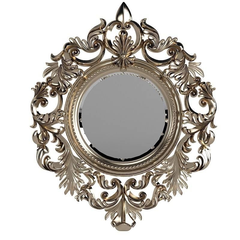 Fig Leaf Beatiful Regarding Ornate Round Mirrors (View 5 of 20)