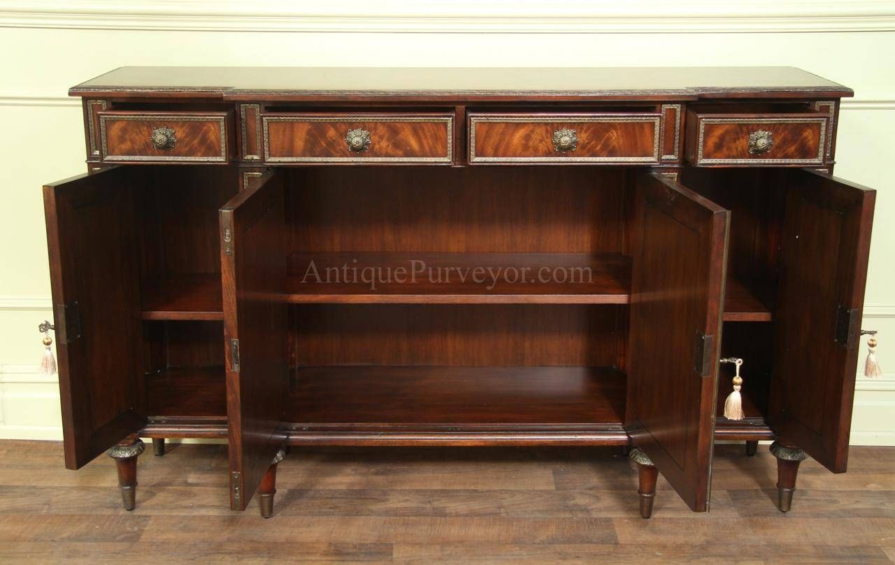 Fine Louis Xvi French Antique Reproduction Dining Cabinet Buffet Intended For 12 Inch Deep Sideboard (View 1 of 20)