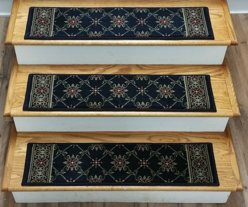 Finished Carpet Stair Treads Tread Sets For Stairs Carpet Treads With Regard To Staircase Tread Rugs (Photo 7 of 20)
