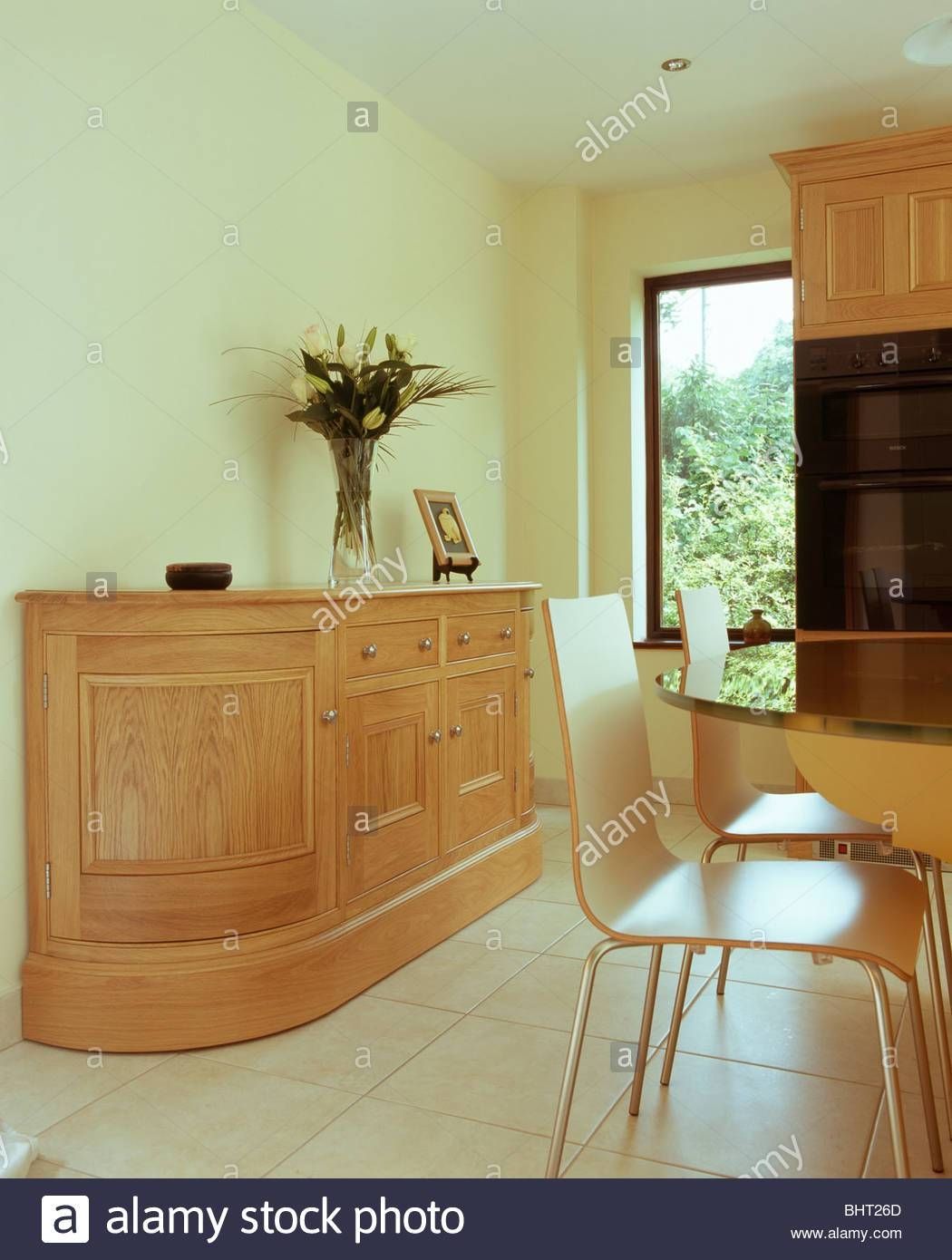 Fitted Sideboard In Modern Cream Kitchen Dining Room With Cream Regarding Cream Kitchen Sideboard (Photo 17 of 20)
