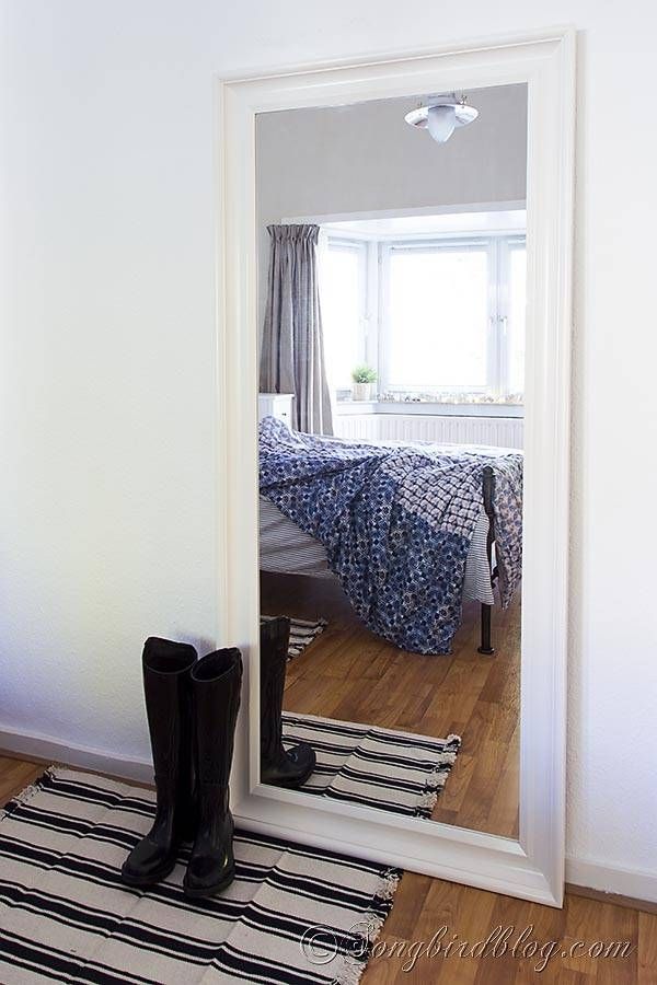 Floor Mirrors For Bedroom. . The New Mirror Is The Ikea Hemnes For Large White Floor Mirrors (Photo 30 of 30)