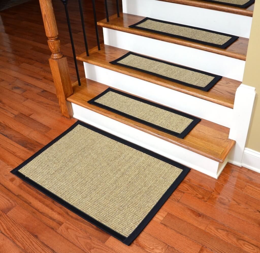 Flooring Cheap Carpet Non Slip Stair Treads For Hardwood Regarding Carpet Treads For Hardwood Stairs (Photo 5 of 20)