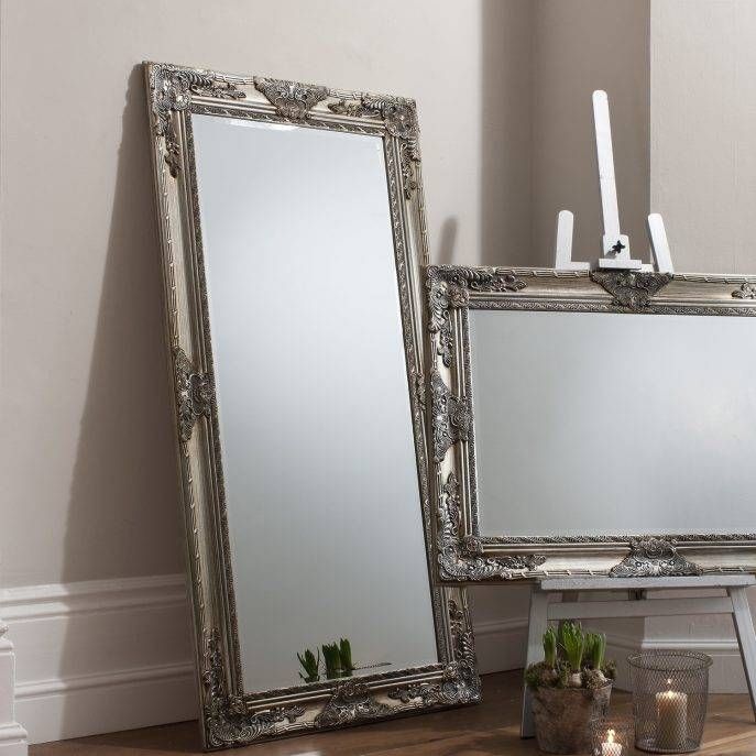 Flooring : Large Floor Mirrors Imposing Images Inspirations With Cream Floor Standing Mirrors (View 7 of 30)