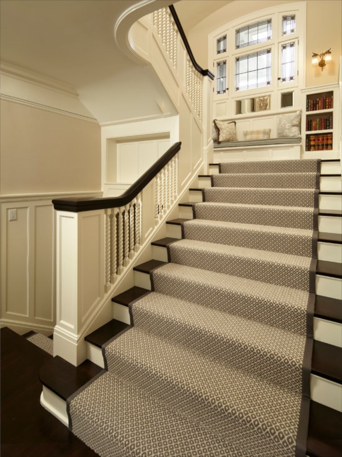 Flooring Pretty Stair Treads Carpet For Stair Decoration Idea Regarding Non Slip Carpet Stair Treads Indoor (Photo 10 of 20)