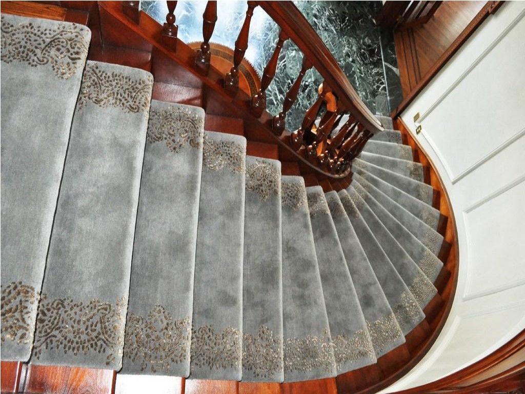 Flooring Pretty Stair Treads Carpet For Stair Decoration Idea With Regard To Bullnose Stair Tread Rugs (View 2 of 20)