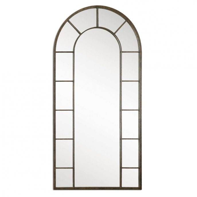 Flooring : Uttermost Dillingham Black Arch Floor Mirror Antique With Regard To Antique Arched Mirrors (View 17 of 20)