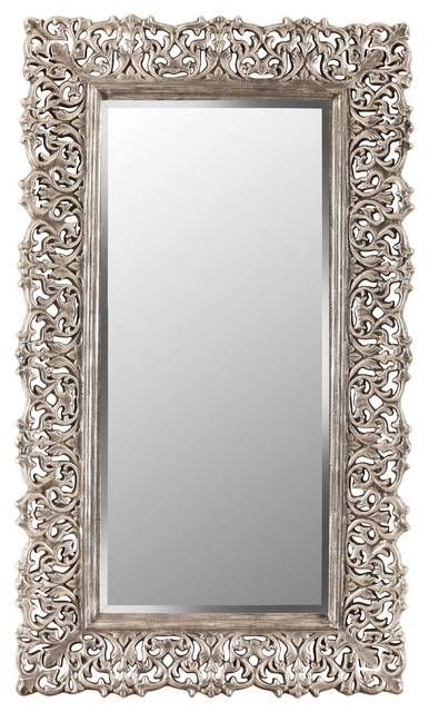 Florence Floor Mirror – Traditional – Floor Mirrors  Galaxy Inside Rococo Floor Mirrors (View 24 of 30)